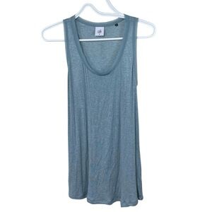 Cabi MEDIUM Women’s Scoop Neck Tunic Tank Top Soft Stretchy Blouse Light Blue